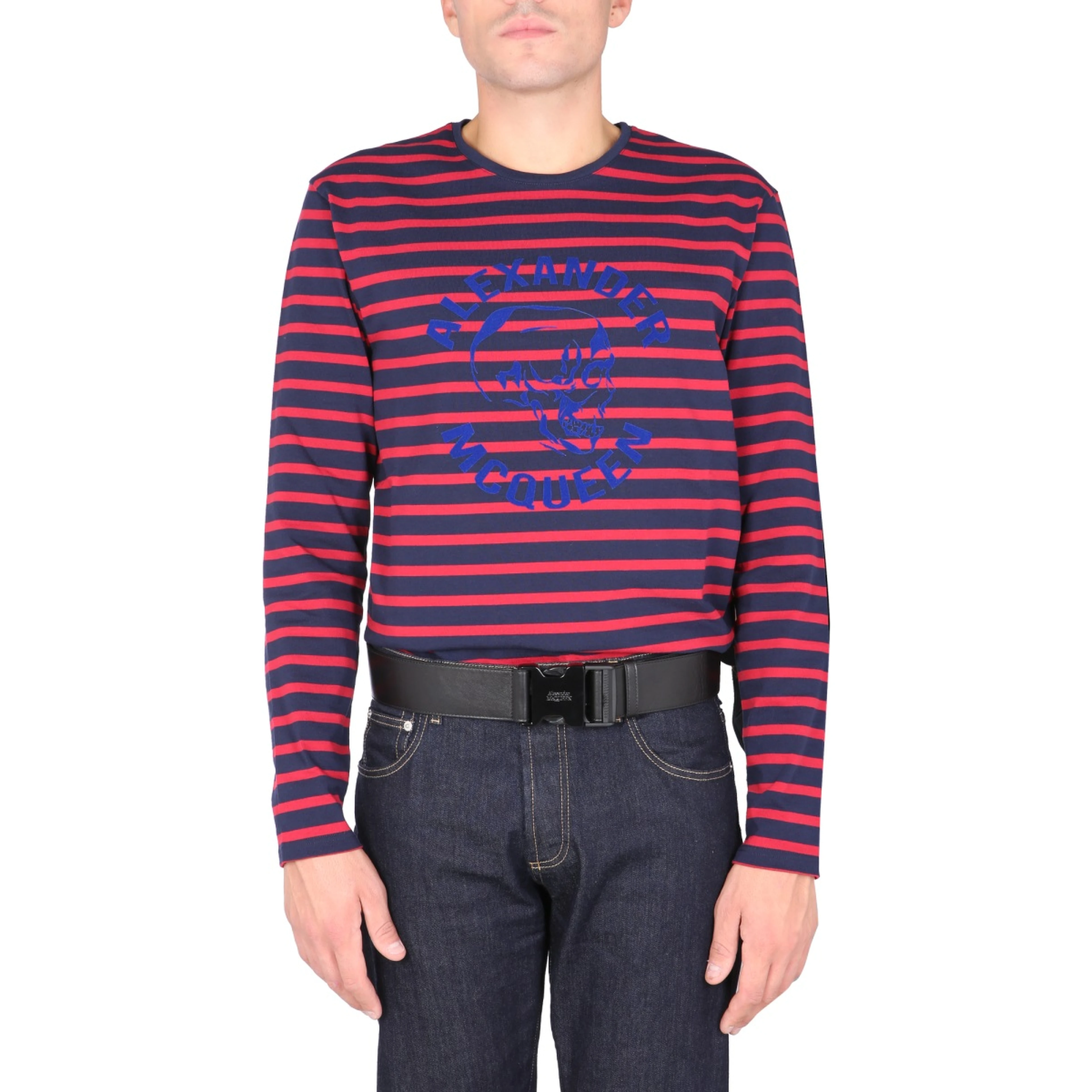 T-SHIRT WITH FLOCKED LOGO