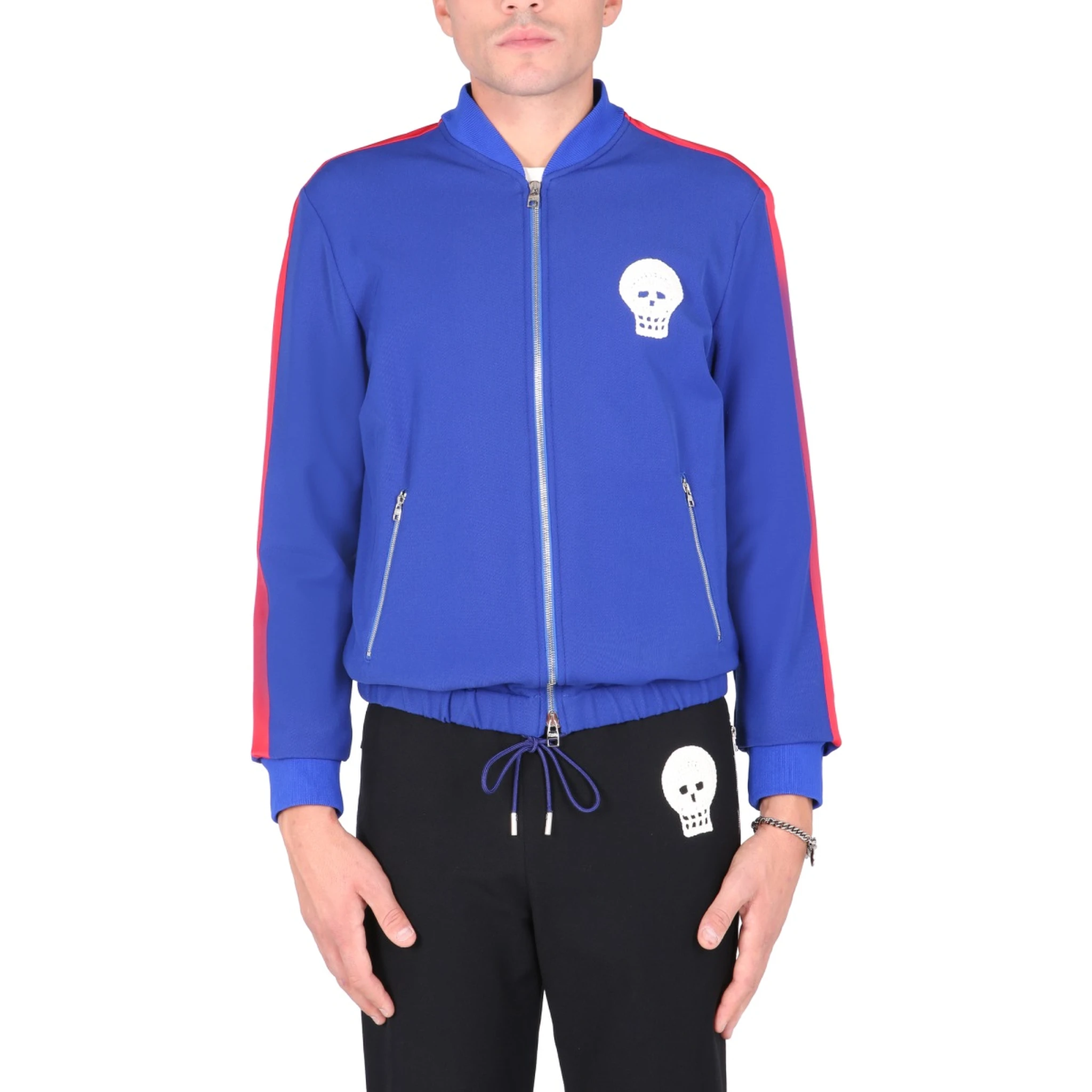 "SKULL" EMBROIDERED SWEATSHIRT