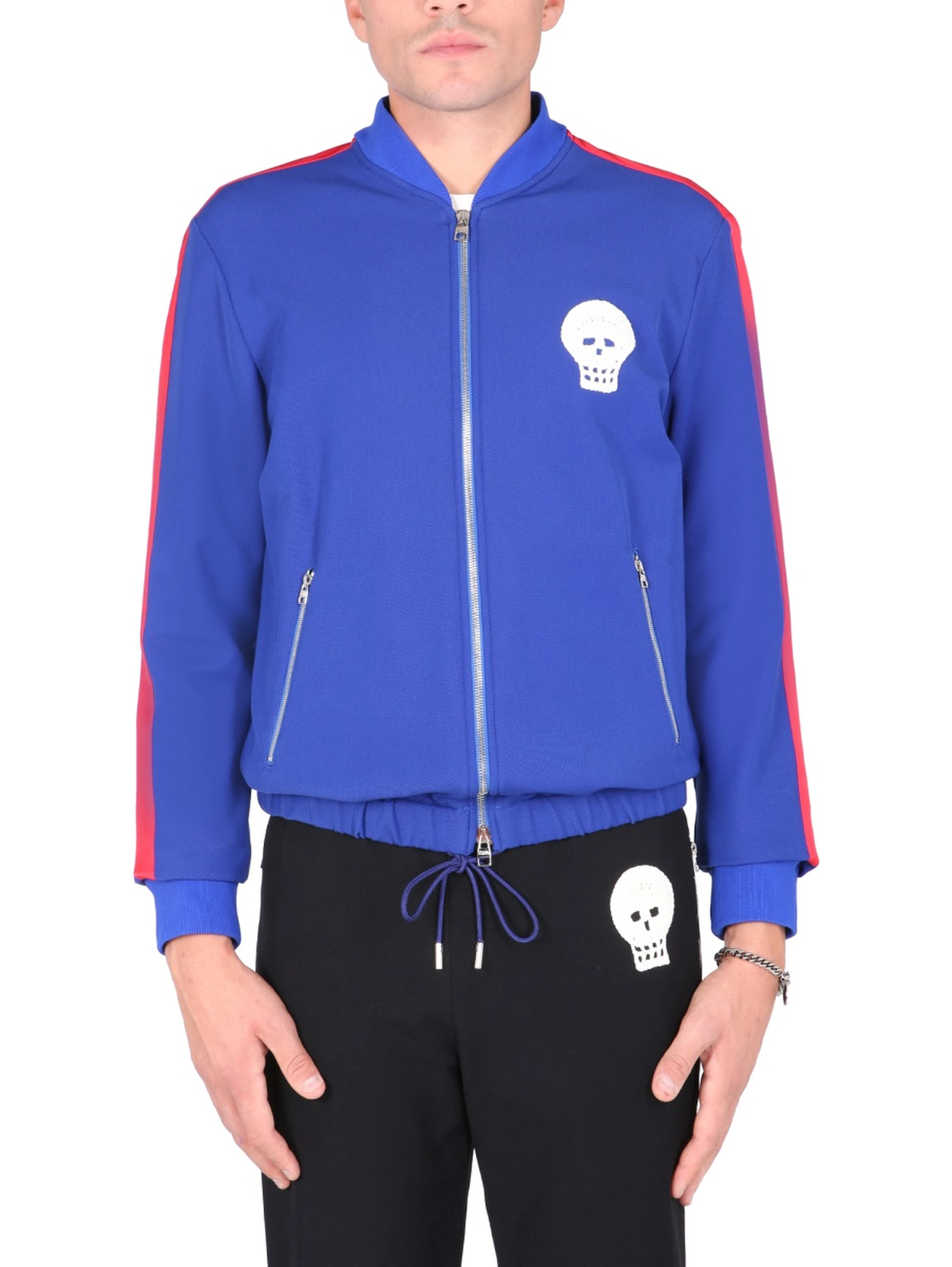 "SKULL" EMBROIDERED SWEATSHIRT