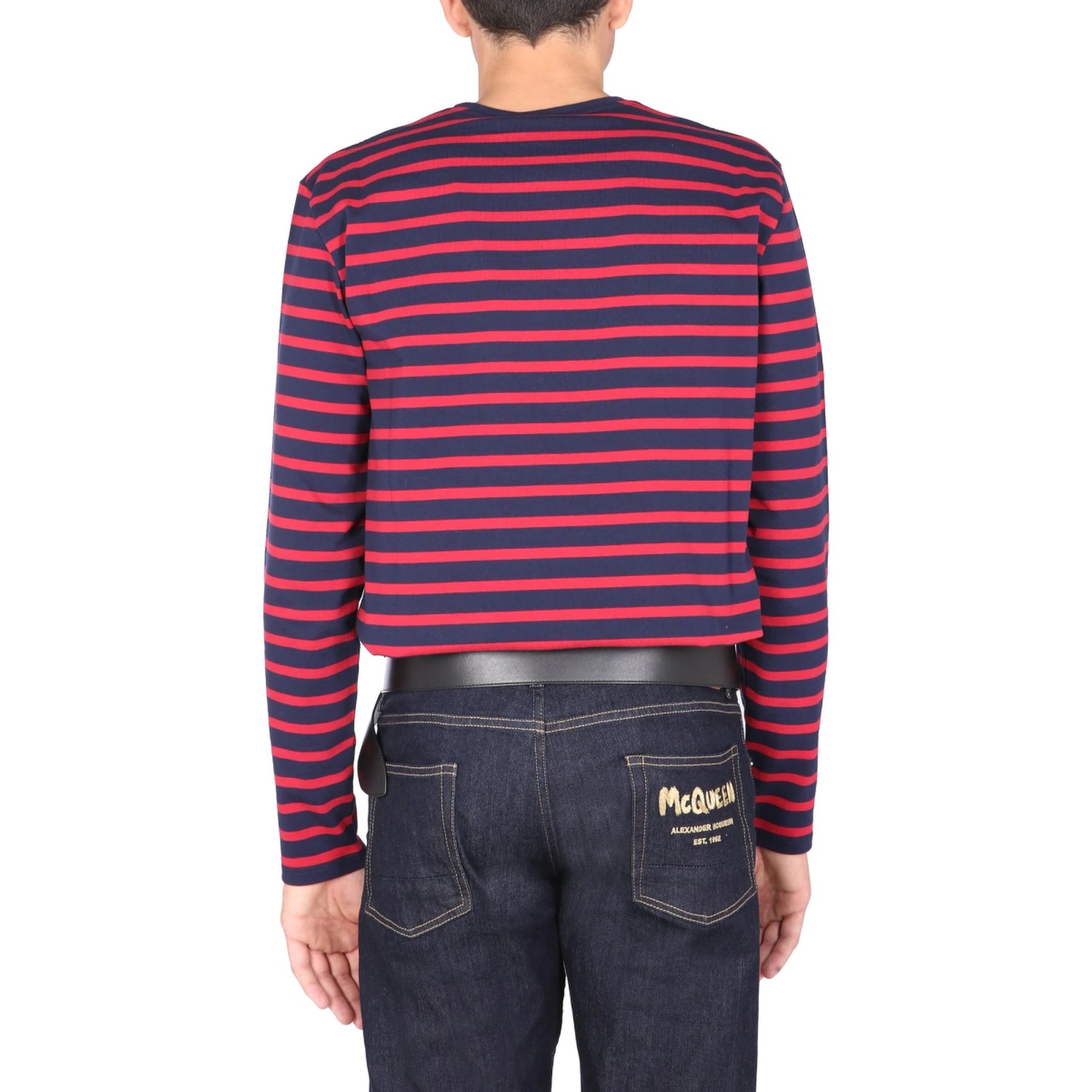 T-SHIRT WITH FLOCKED LOGO