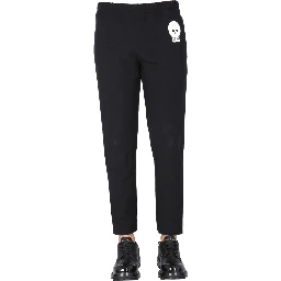 JOGGING PANTS WITH EMBROIDERED SKULL