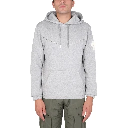 SWEATSHIRT WITH EMBROIDERED SKULL