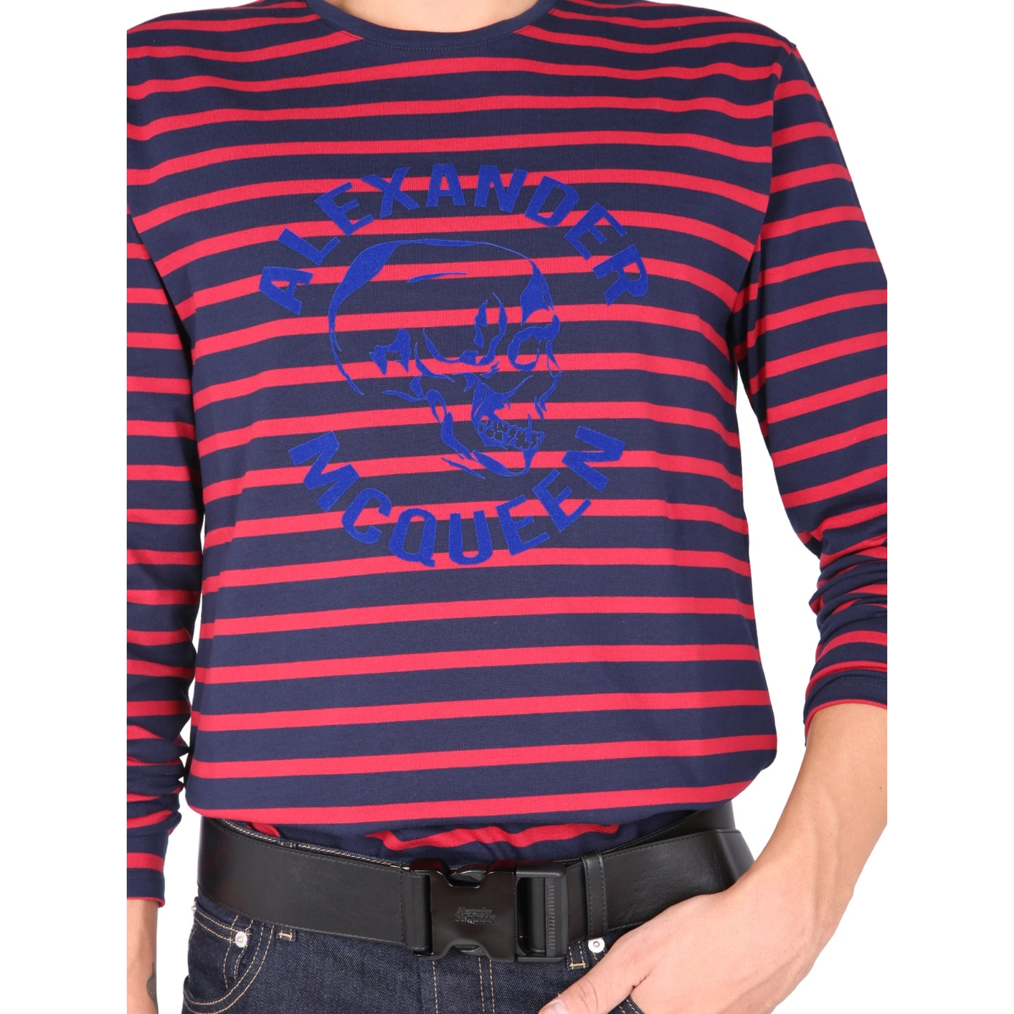 T-SHIRT WITH FLOCKED LOGO