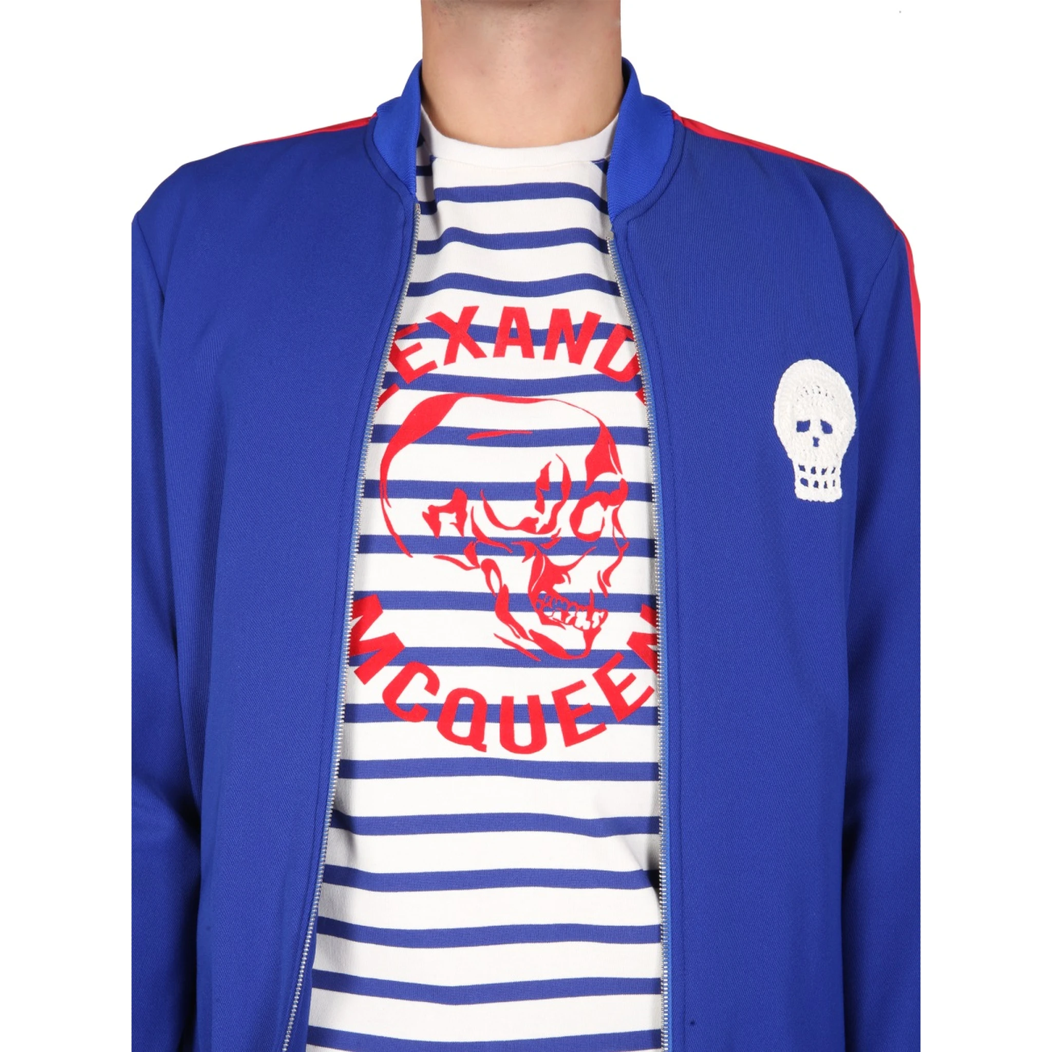 "SKULL" EMBROIDERED SWEATSHIRT