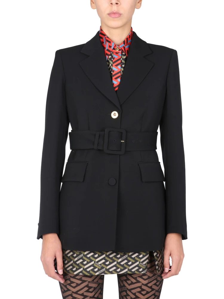 JACKET WITH MEDUSA BUTTON