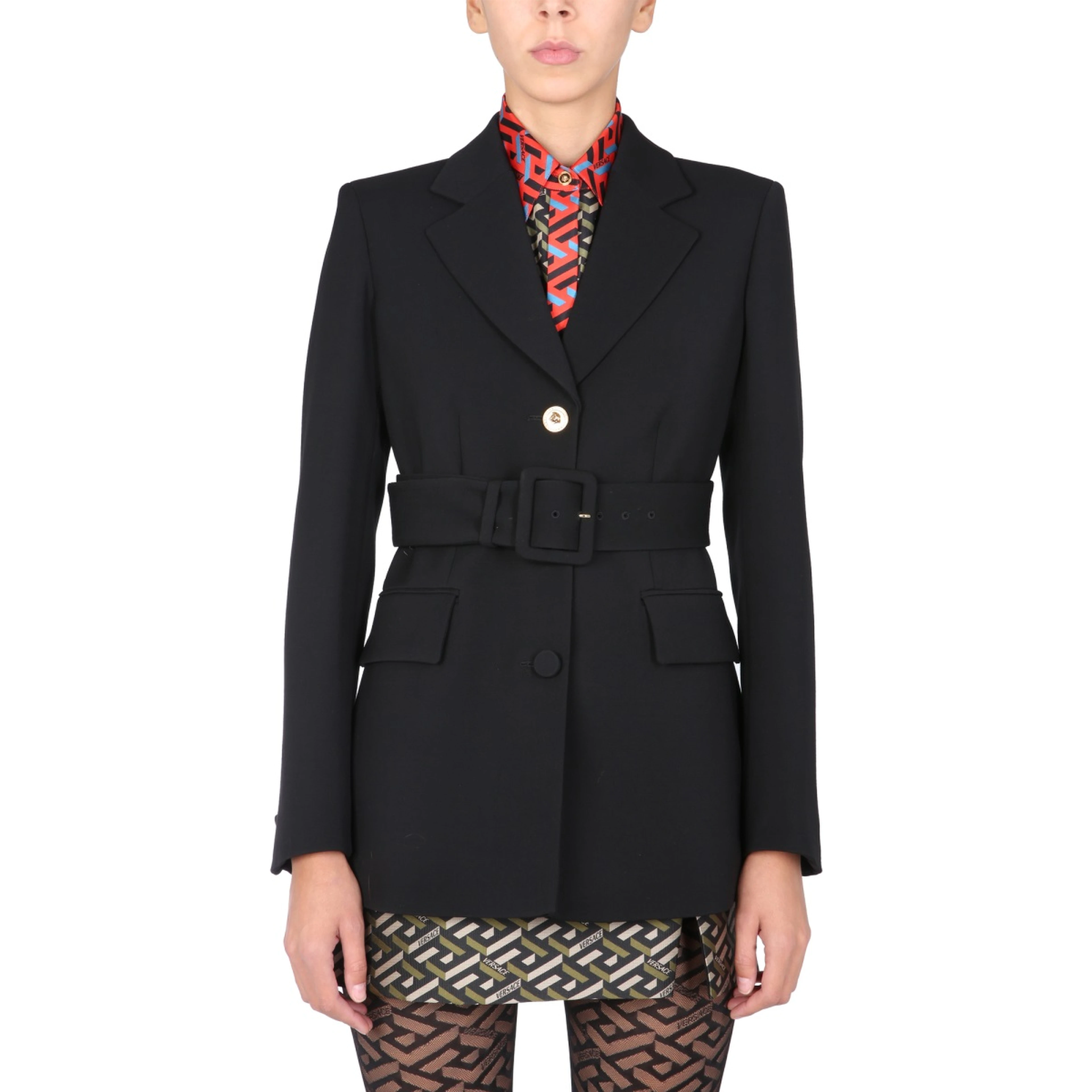JACKET WITH MEDUSA BUTTON