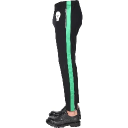 JOGGING PANTS WITH EMBROIDERED SKULL