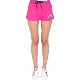 SHORTS WITH GREEK LOGO PATCH