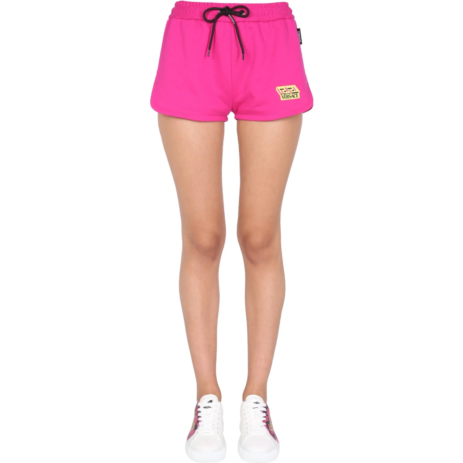 SHORTS WITH GREEK LOGO PATCH