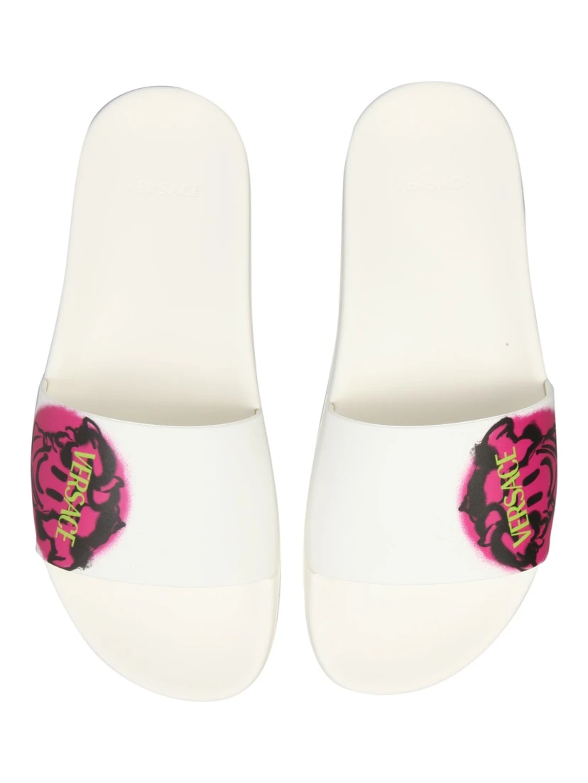 MEDUSA SMILEY SLIDE SANDALS