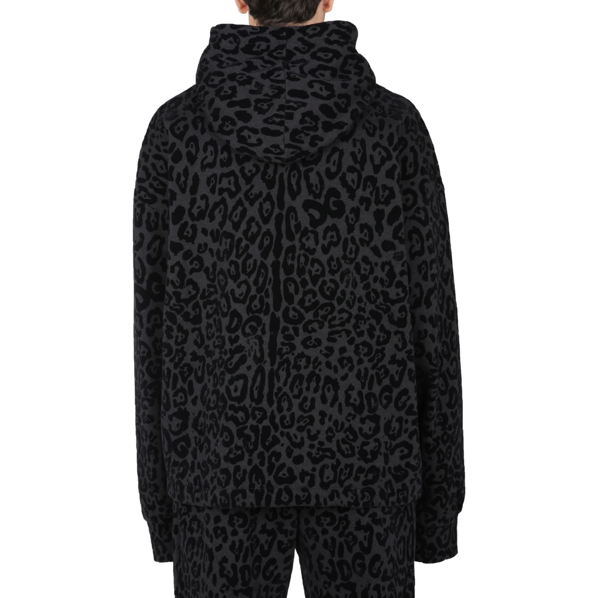 SWEATSHIRT WITH LEOPARD PRINT