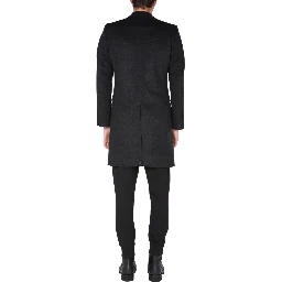 SINGLE-BREASTED VELOURS COAT