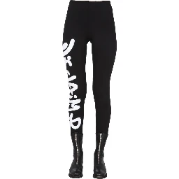 LEGGINGS WITH LOGO PRINT