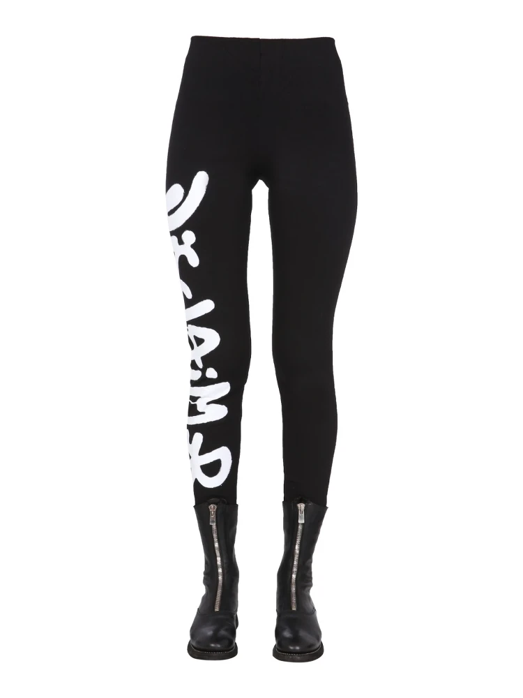 LEGGINGS WITH LOGO PRINT