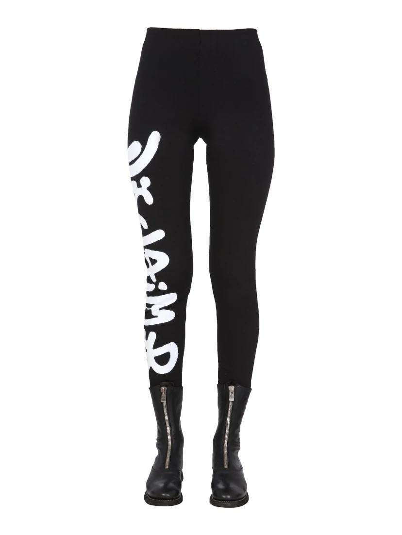 LEGGINGS WITH LOGO PRINT