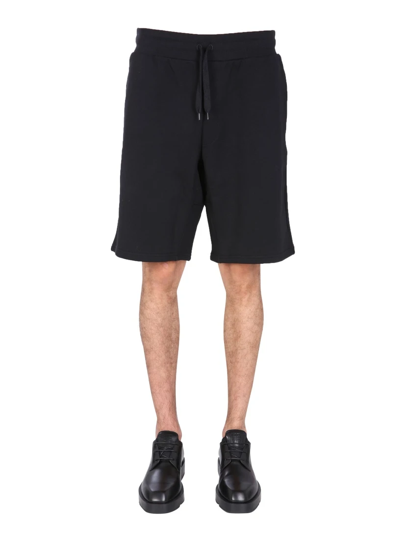 BERMUDA WITH LOGO EMBROIDERED