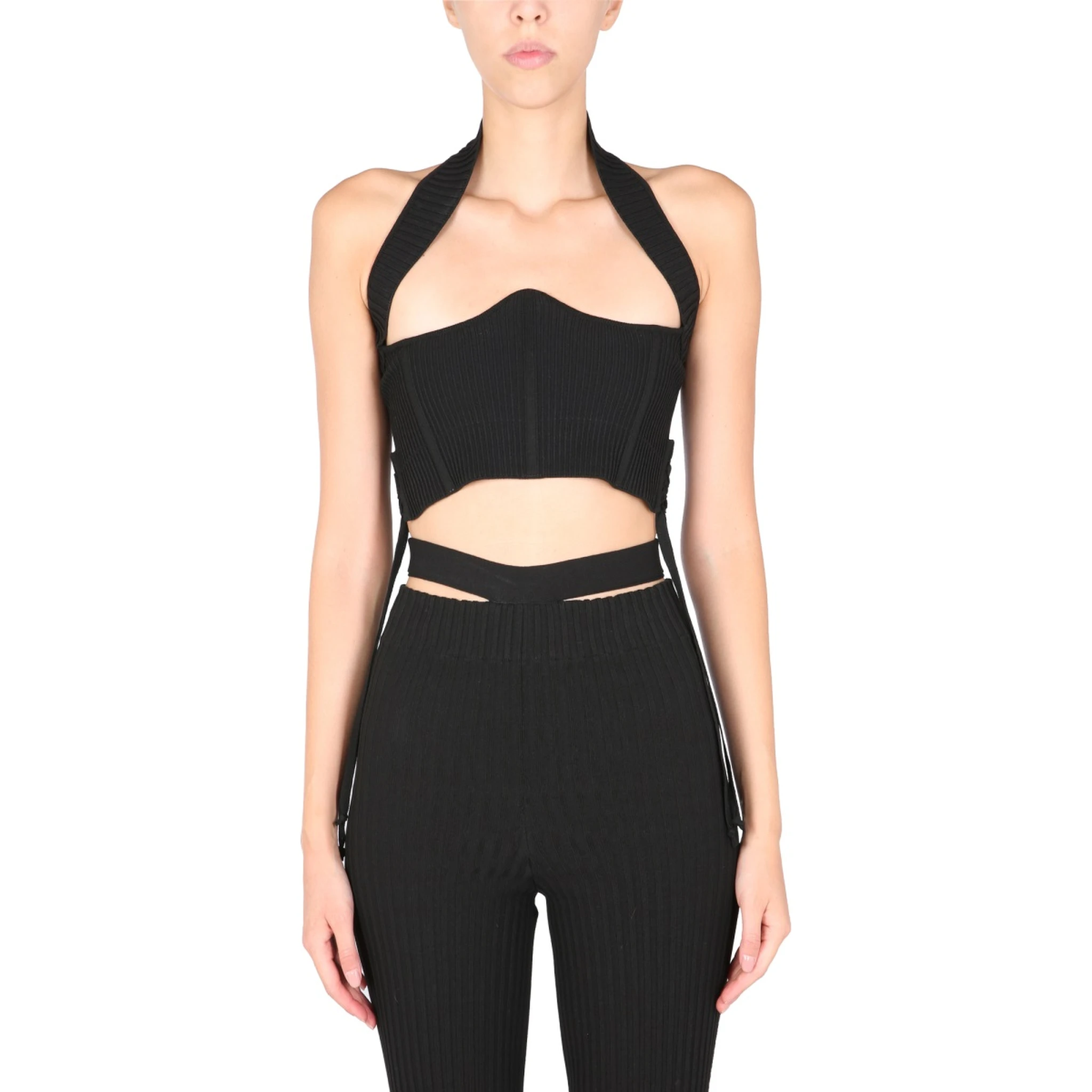 RIBBED BUSTIER