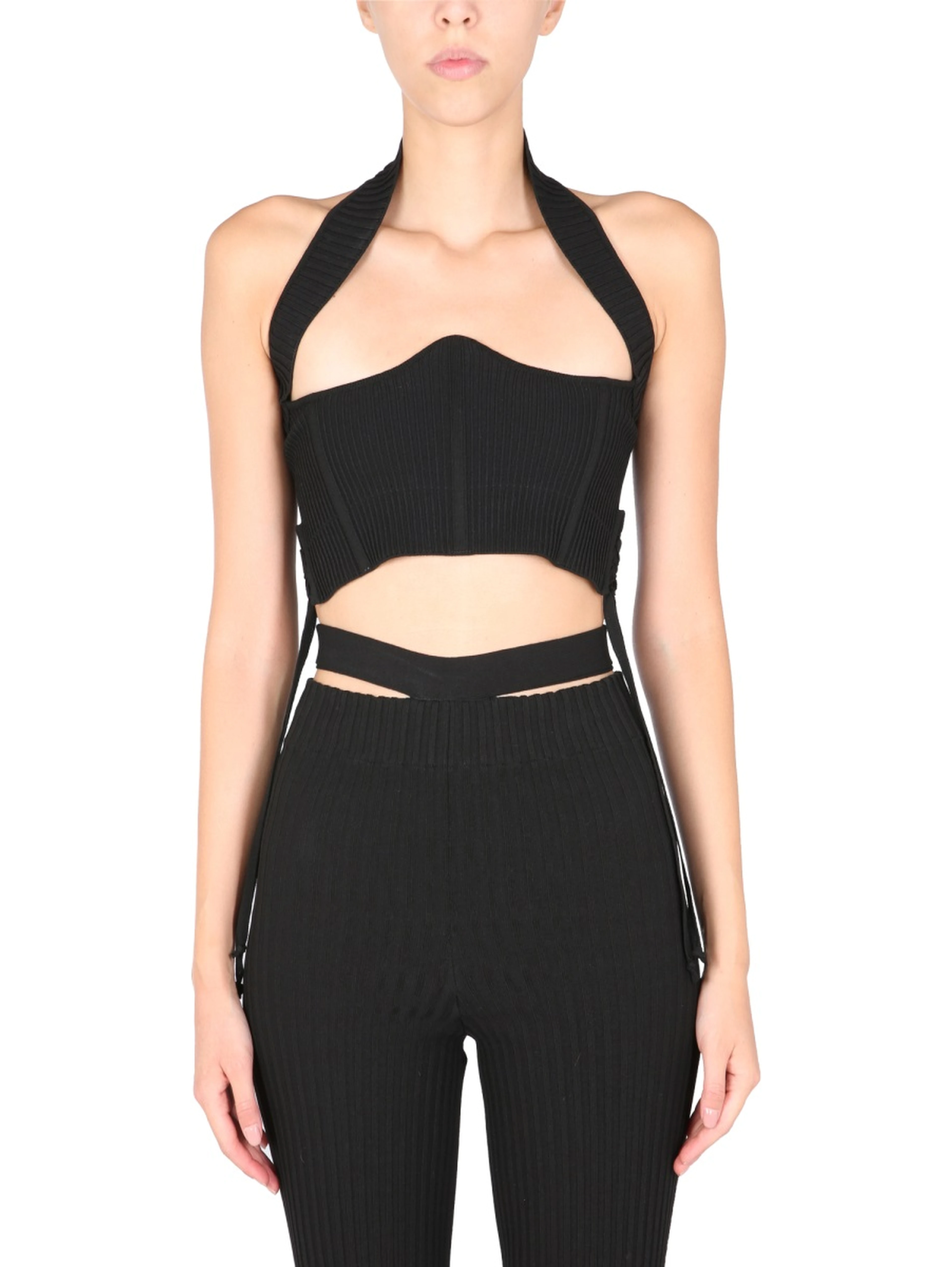 RIBBED BUSTIER