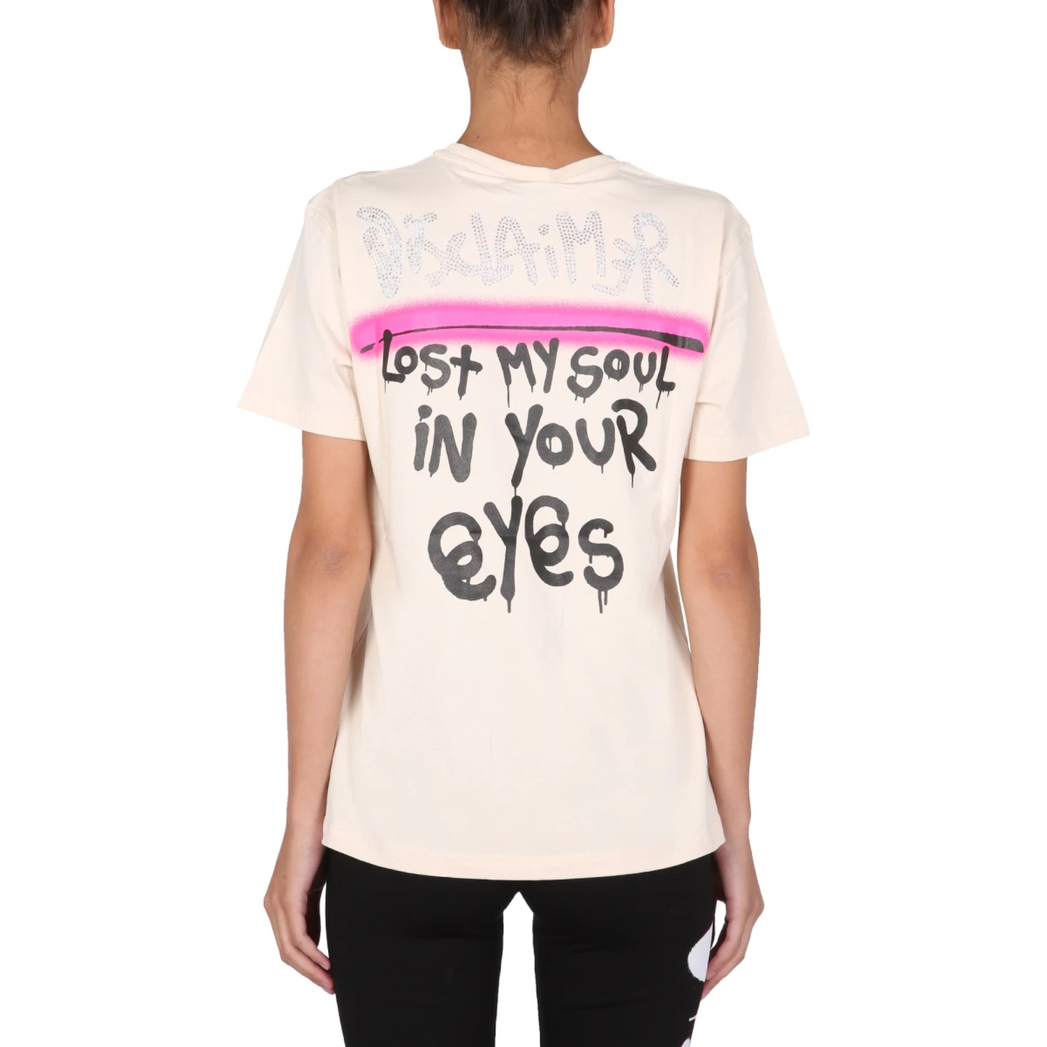 T-SHIRT WITH CRYSTAL LOGO