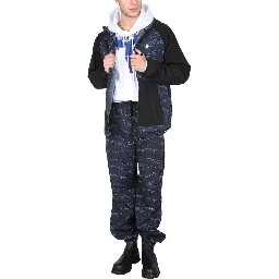 JOGGING PANTS WITH CAMOU PRINT