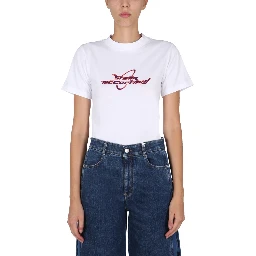 T-SHIRT WITH LOGO PRINT