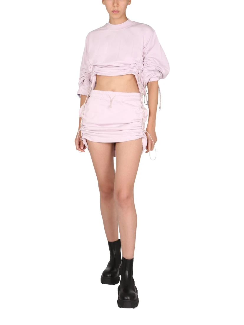 "DRAWCORD" SKIRT