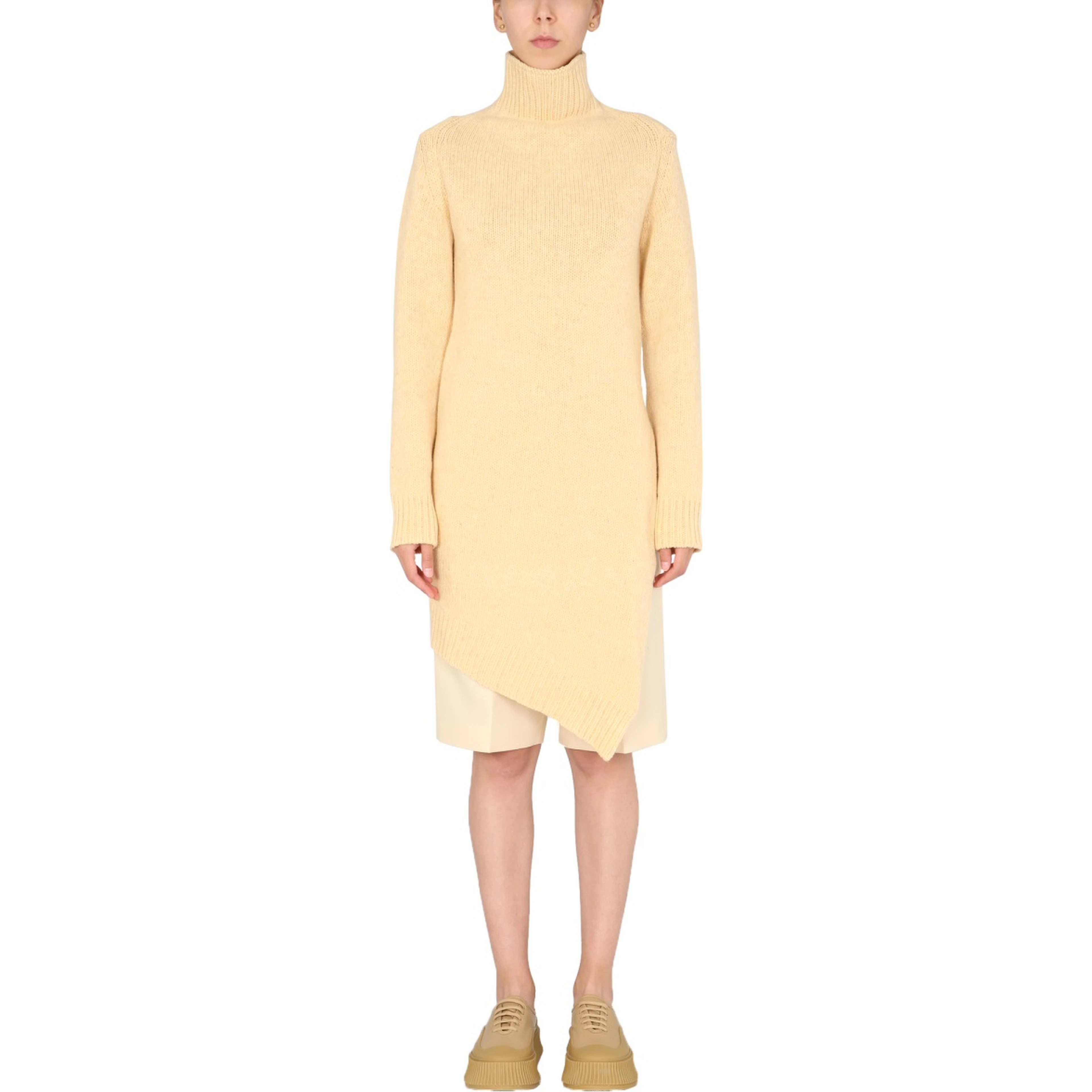 LONG ASYMMETRIC SWEATER