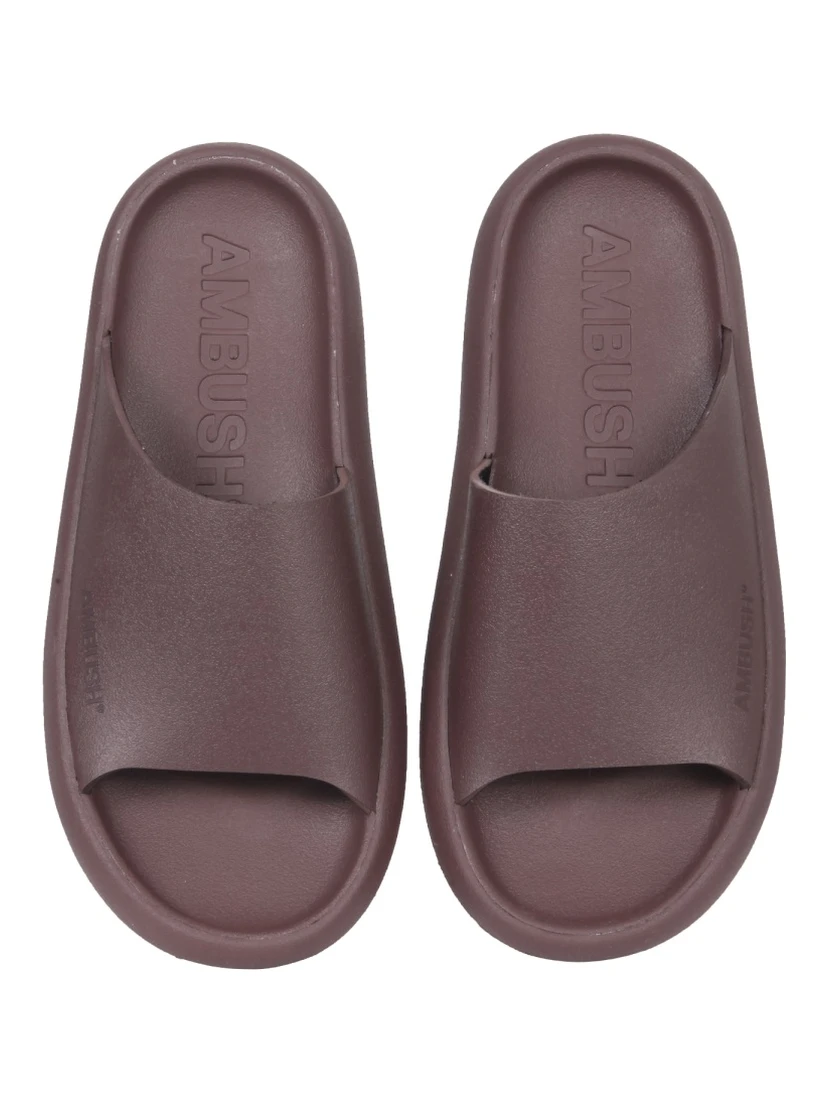 RUBBER SLIDE SANDALS