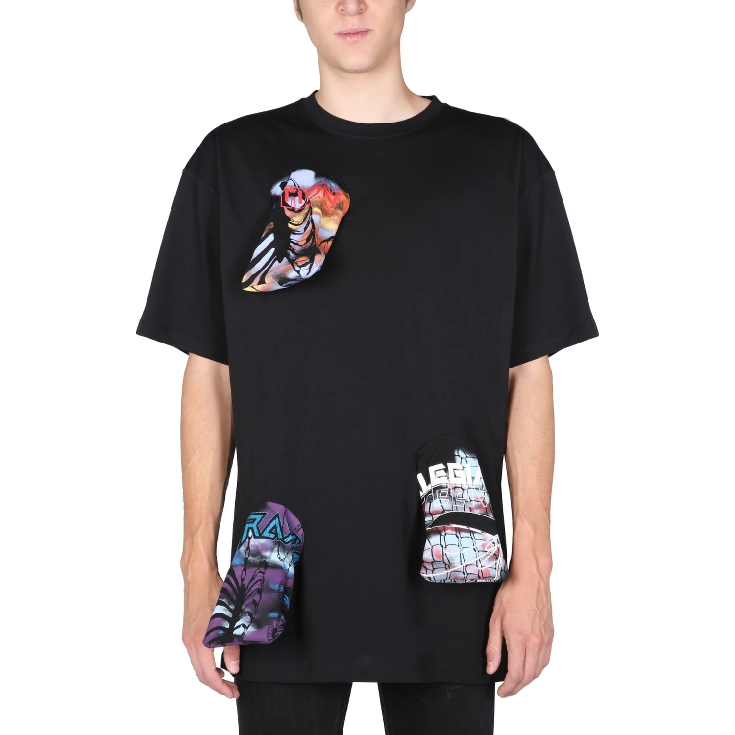 T-SHIRT WITH PRINTED DETAILS