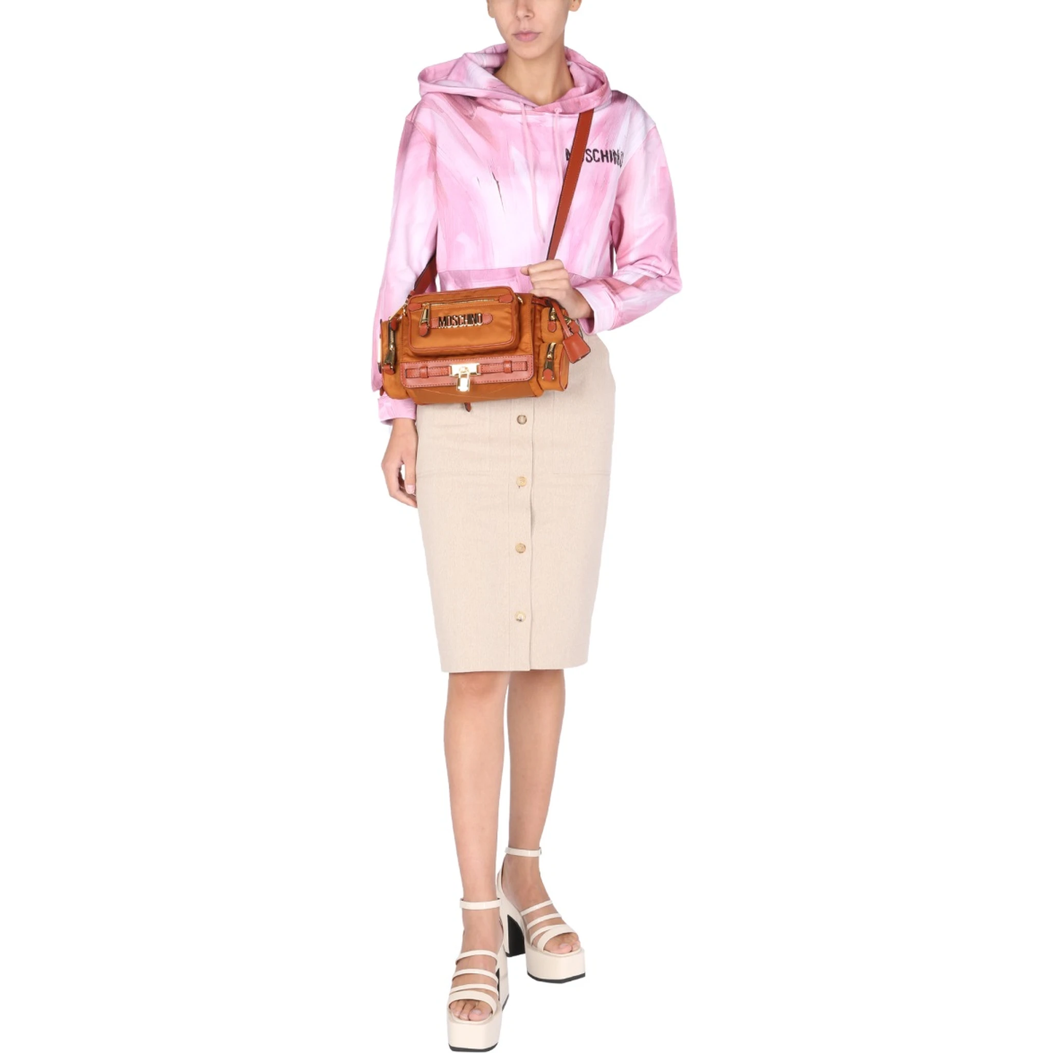 "ART THEME" CROPPED SWEATSHIRT