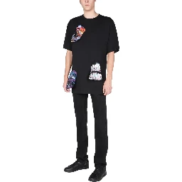 T-SHIRT WITH PRINTED DETAILS