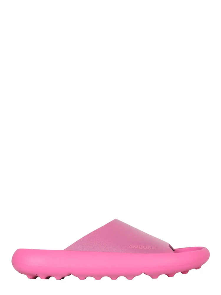 RUBBER SLIDE SANDALS