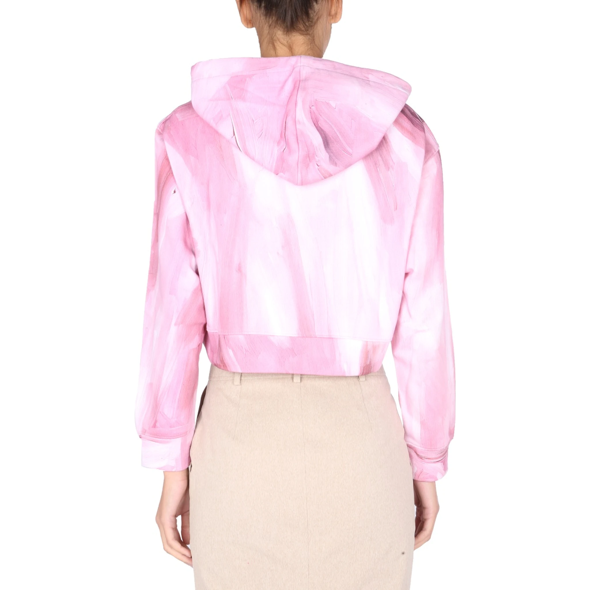 "ART THEME" CROPPED SWEATSHIRT