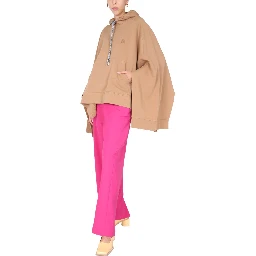 PONCHO SWEATSHIRT WITH EMBROIDERED LOGO