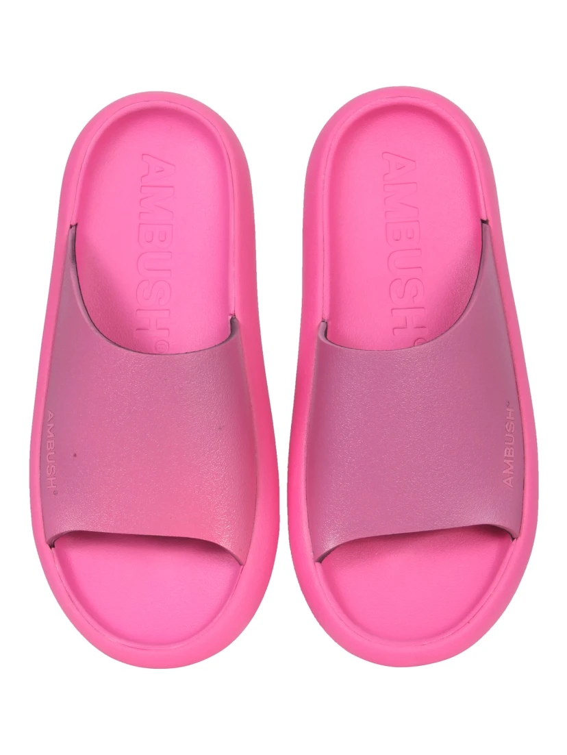 RUBBER SLIDE SANDALS