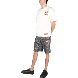 BERMUDA WITH RUBBER LOGO