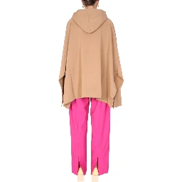 PONCHO SWEATSHIRT WITH EMBROIDERED LOGO