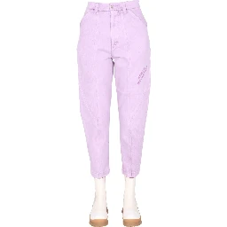 JEANS WITH EMBROIDERED LOGO