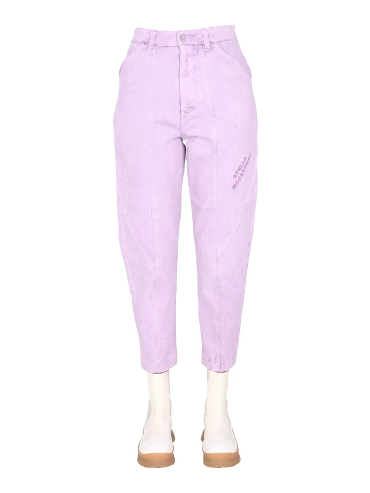 JEANS WITH EMBROIDERED LOGO