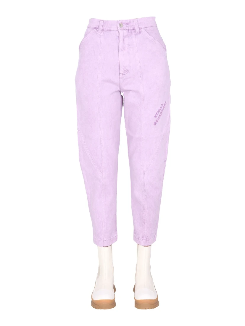 JEANS WITH EMBROIDERED LOGO