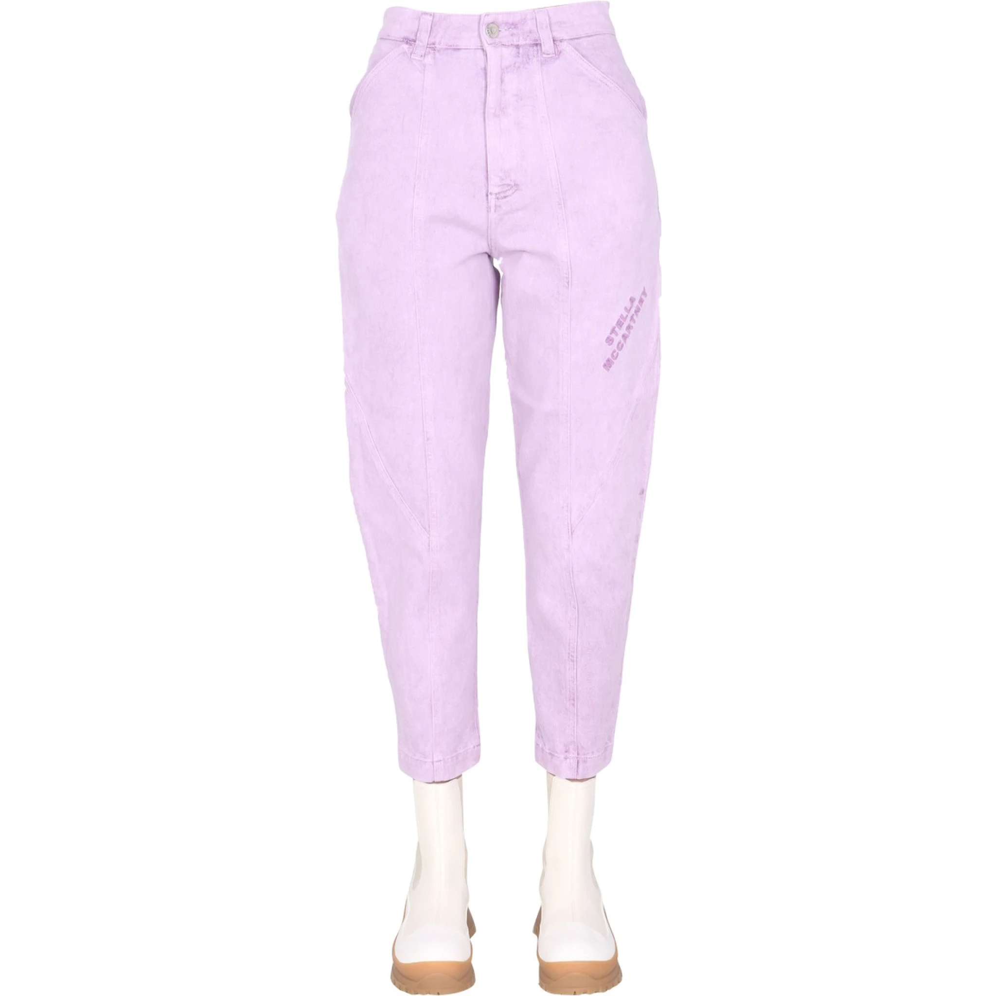 JEANS WITH EMBROIDERED LOGO