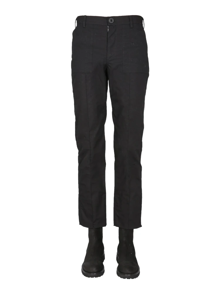 PANTS WITH LOGO BUTTON