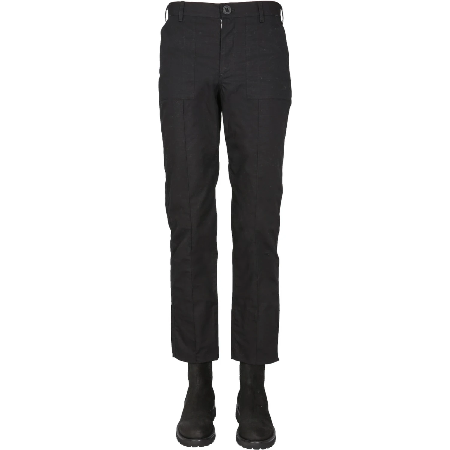 PANTS WITH LOGO BUTTON