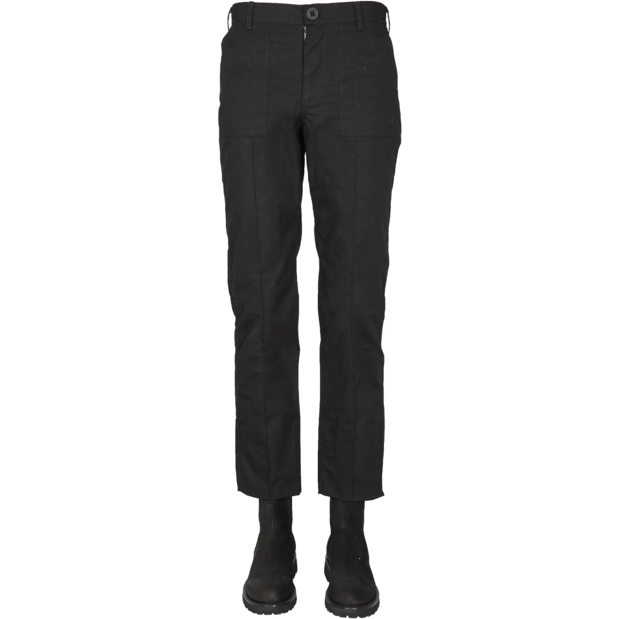 PANTS WITH LOGO BUTTON