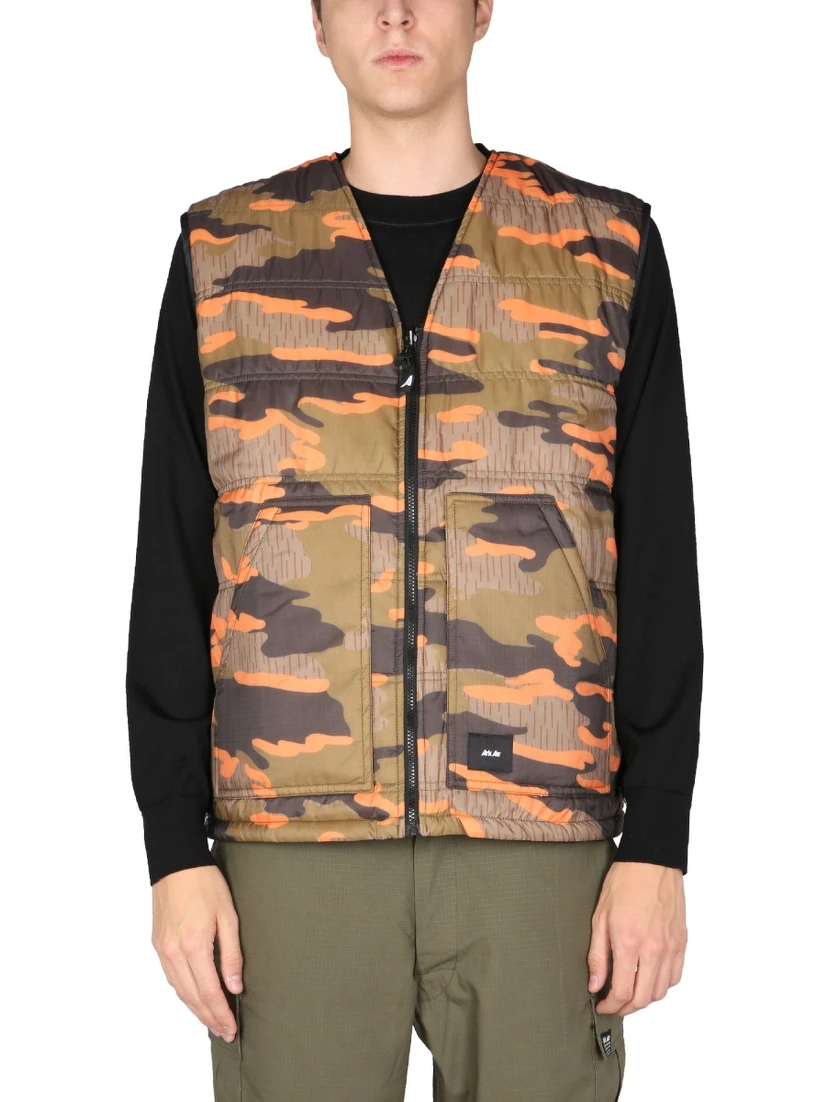 REVERSIBLE QUILTED GILET