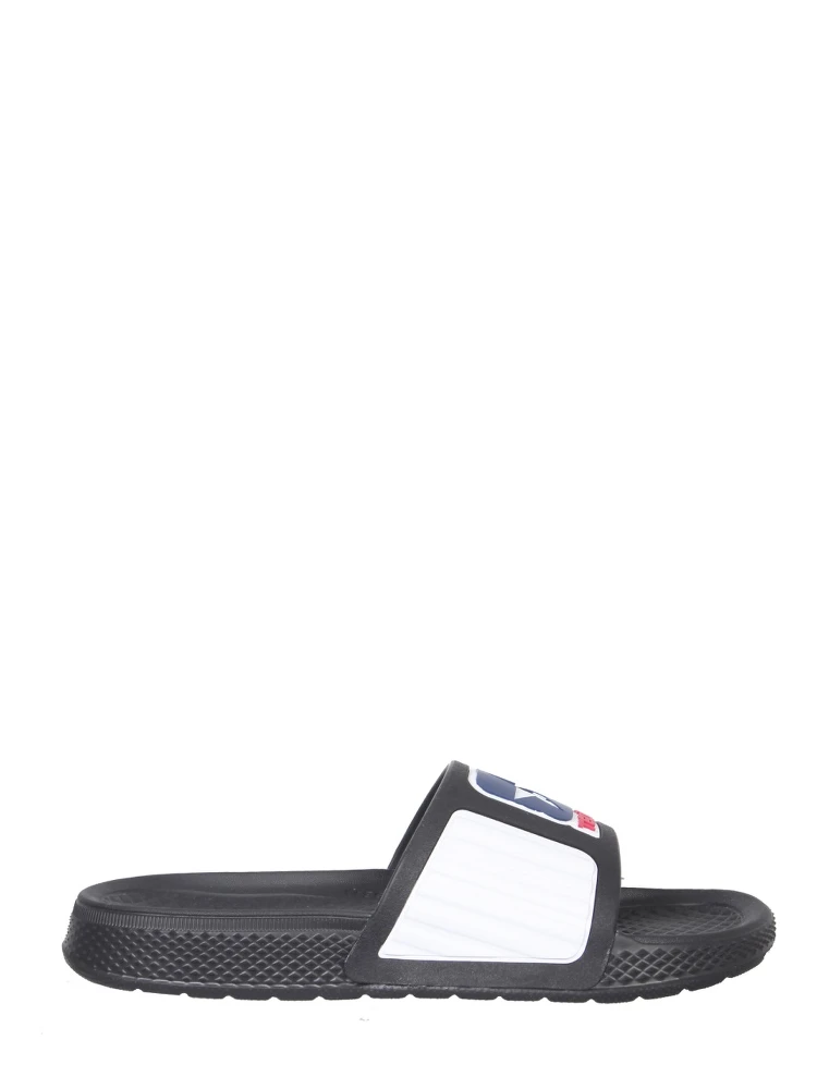 RUBBER SLIDE SANDALS