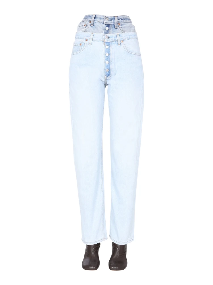 DOUBLE WAISTED JEANS
