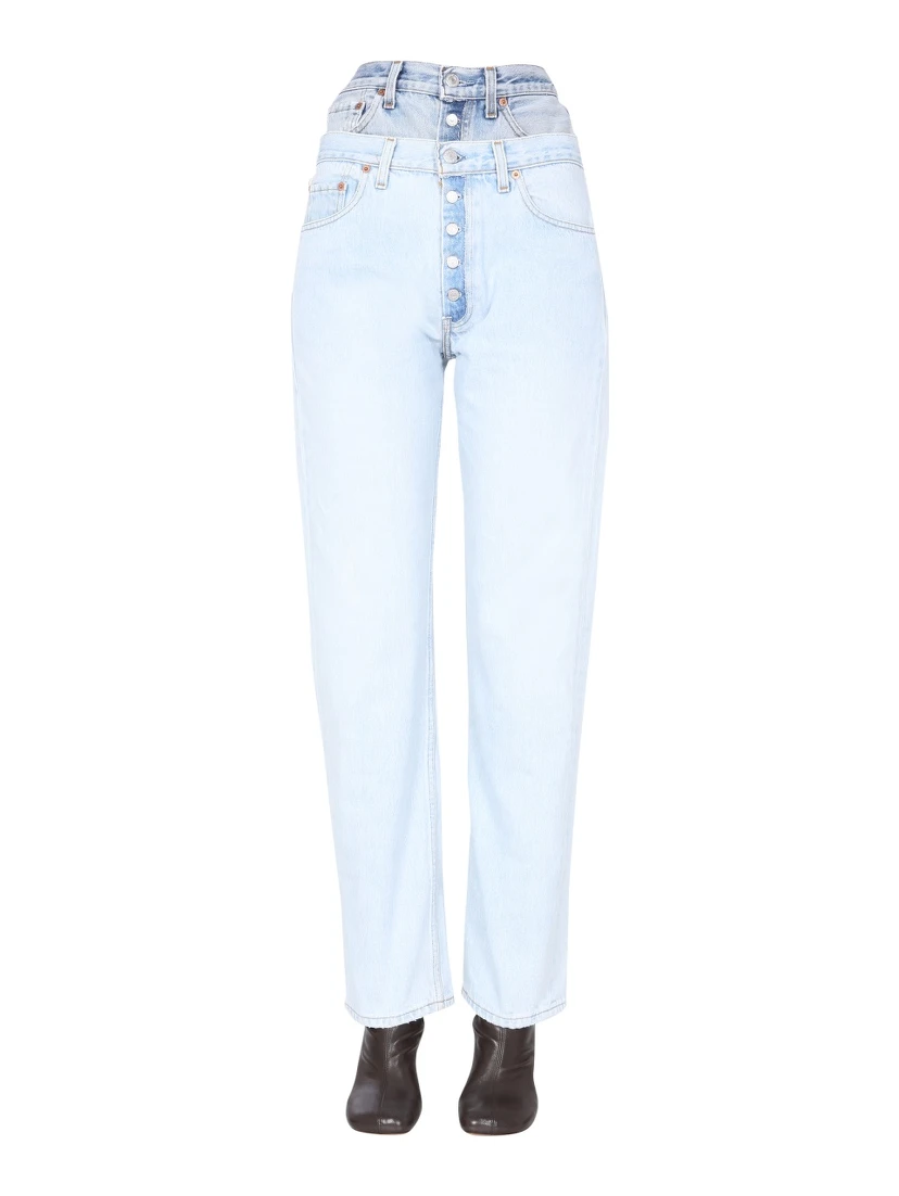 DOUBLE WAISTED JEANS