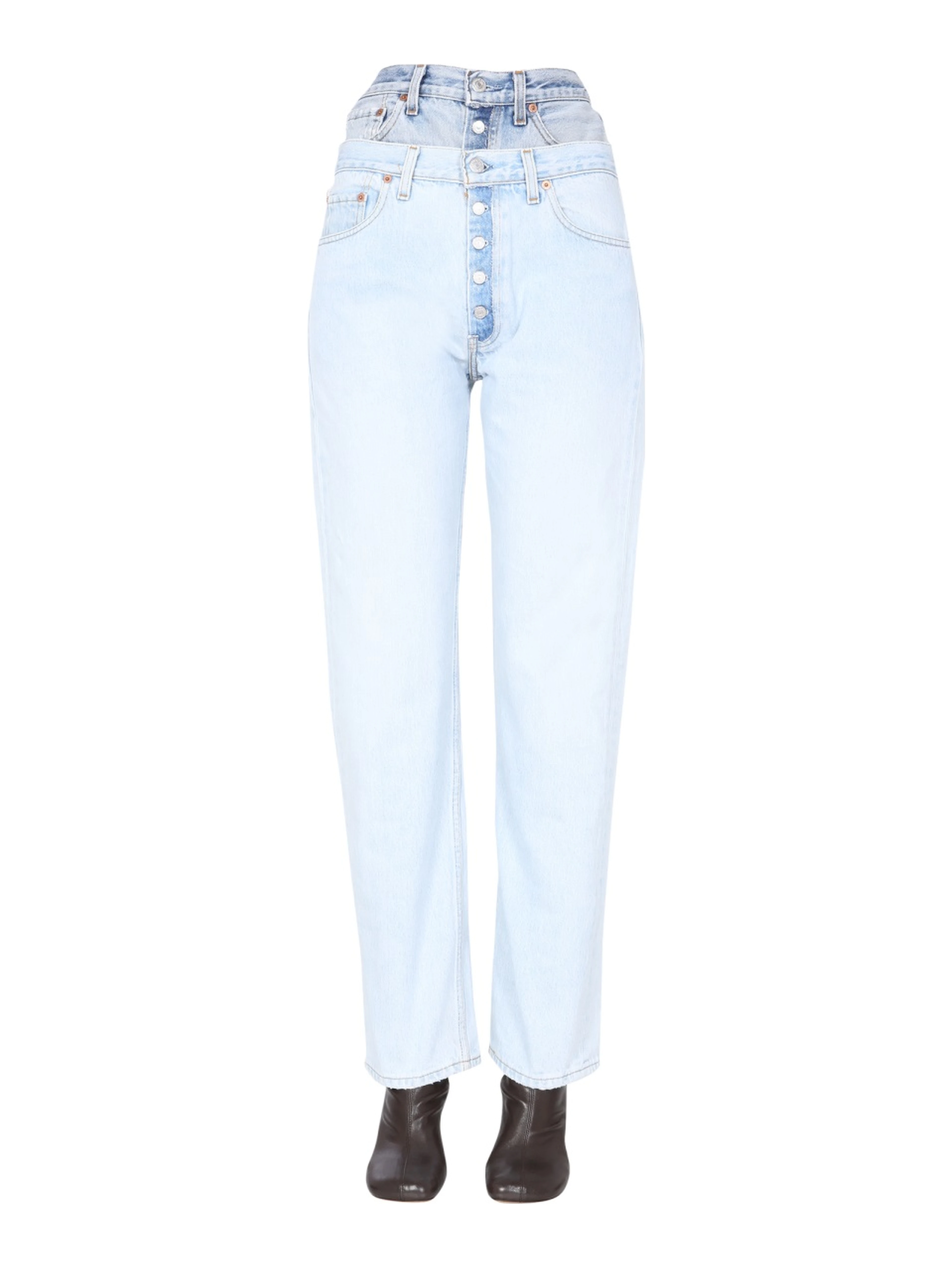 DOUBLE WAISTED JEANS