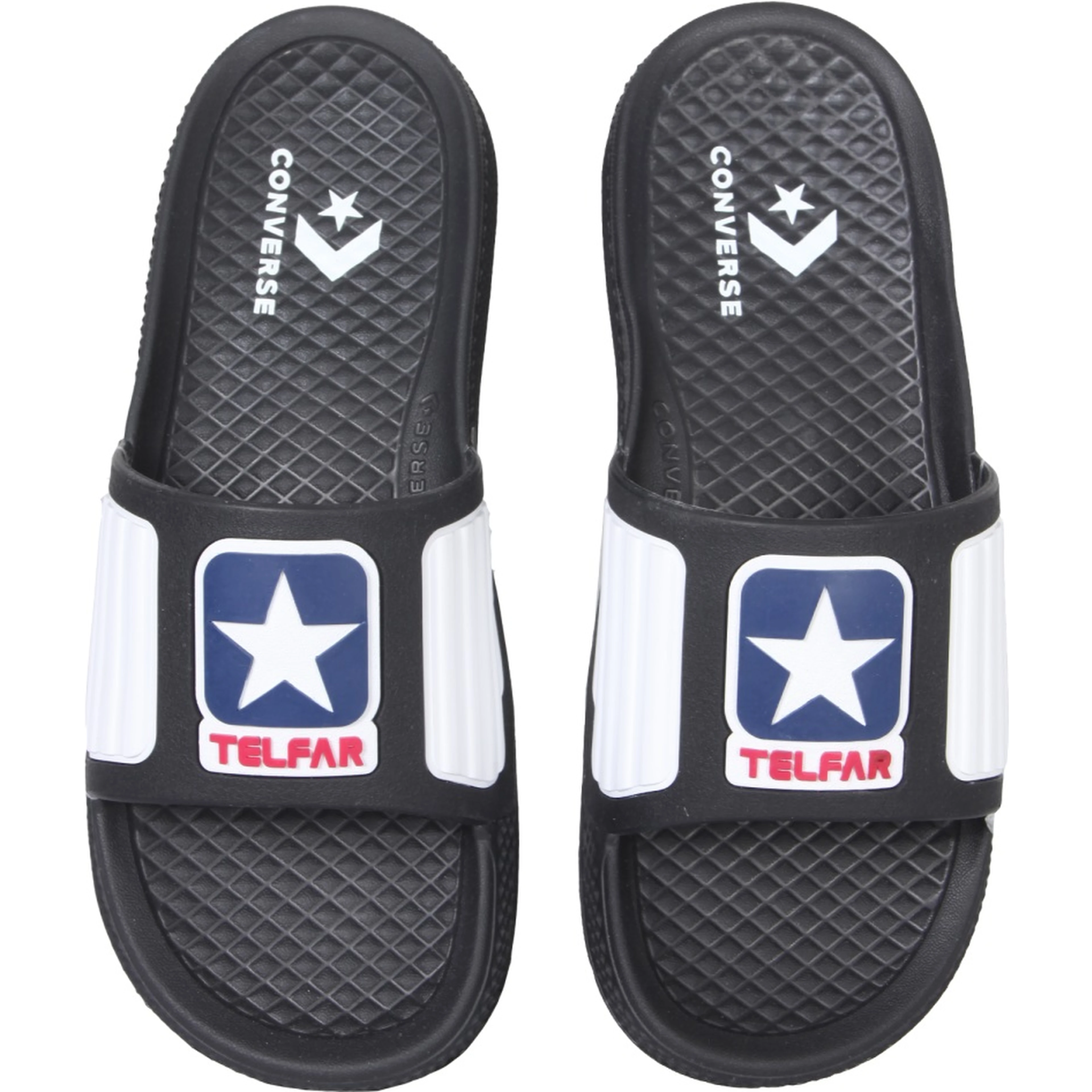 RUBBER SLIDE SANDALS